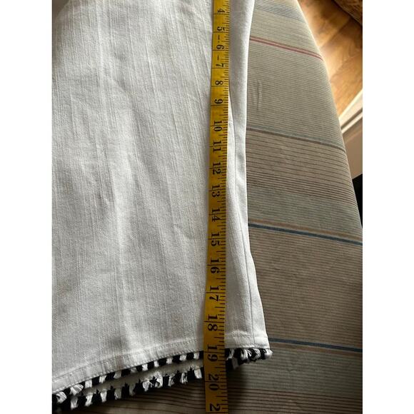New Alfred Dunner capri pants white size 16P cropped tassel - Picture 10 of 11